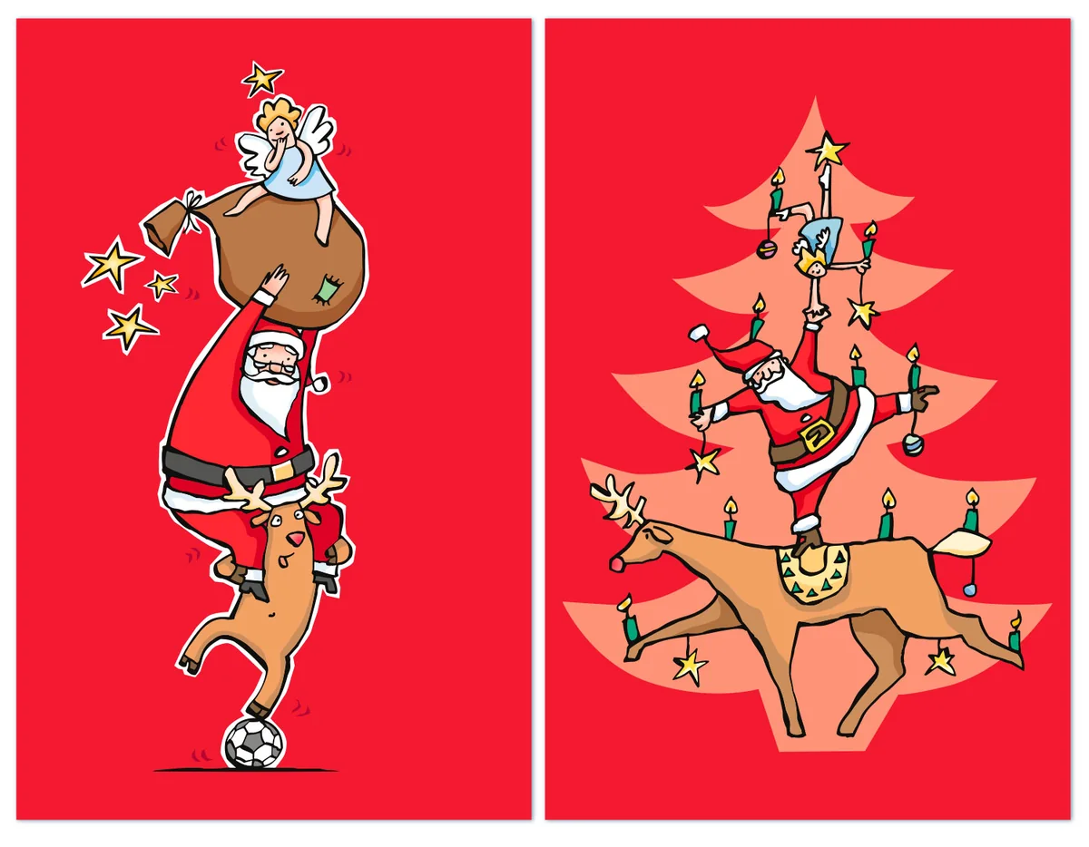 Illustration von Jenne Baule-Prinz: Weihnachtskarten, Peter Arndt Werbeagentur (Bild 2 von 2)