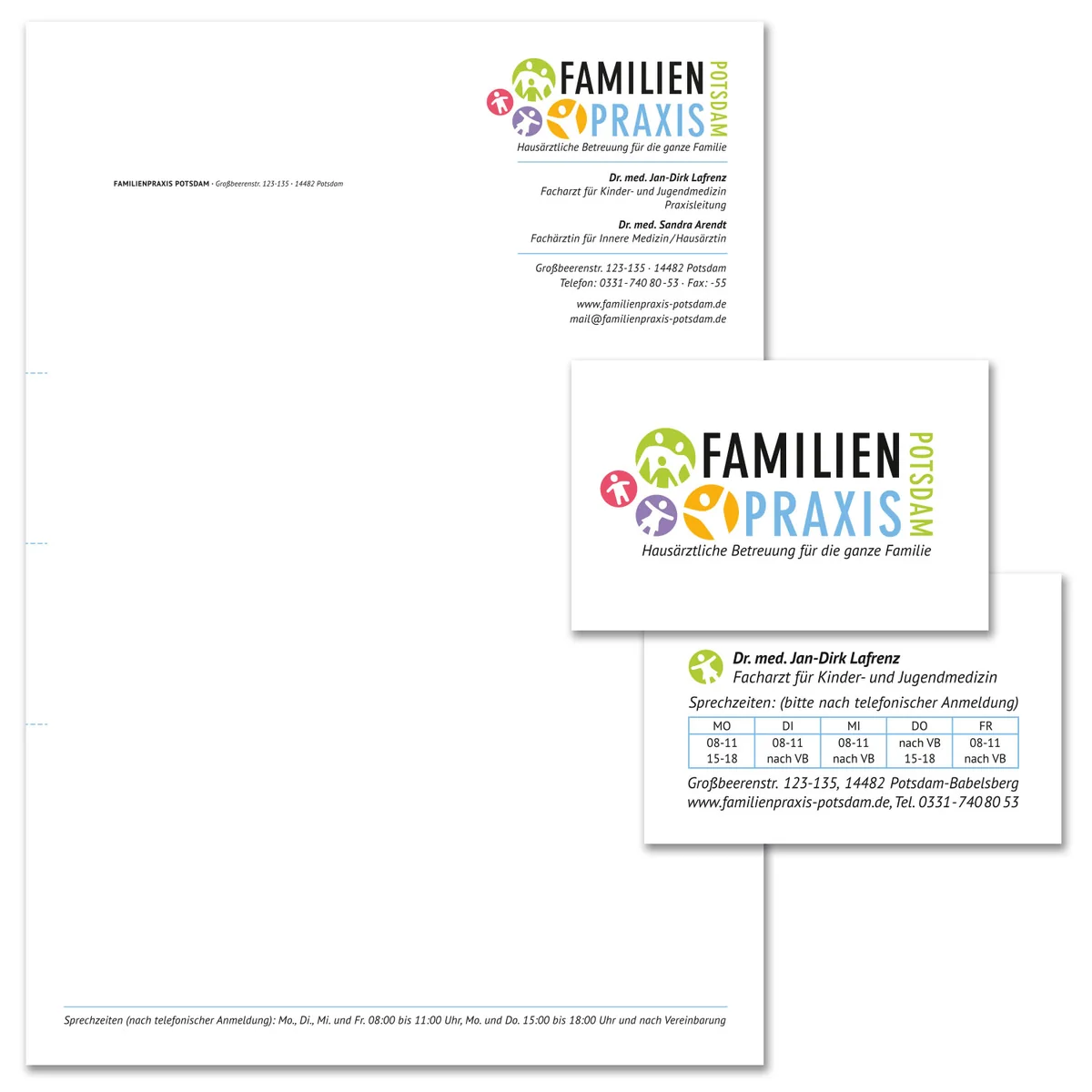 Illustration von Jenne Baule-Prinz: Familienpraxis Potsdam, Webdesign das Meer ist blau.