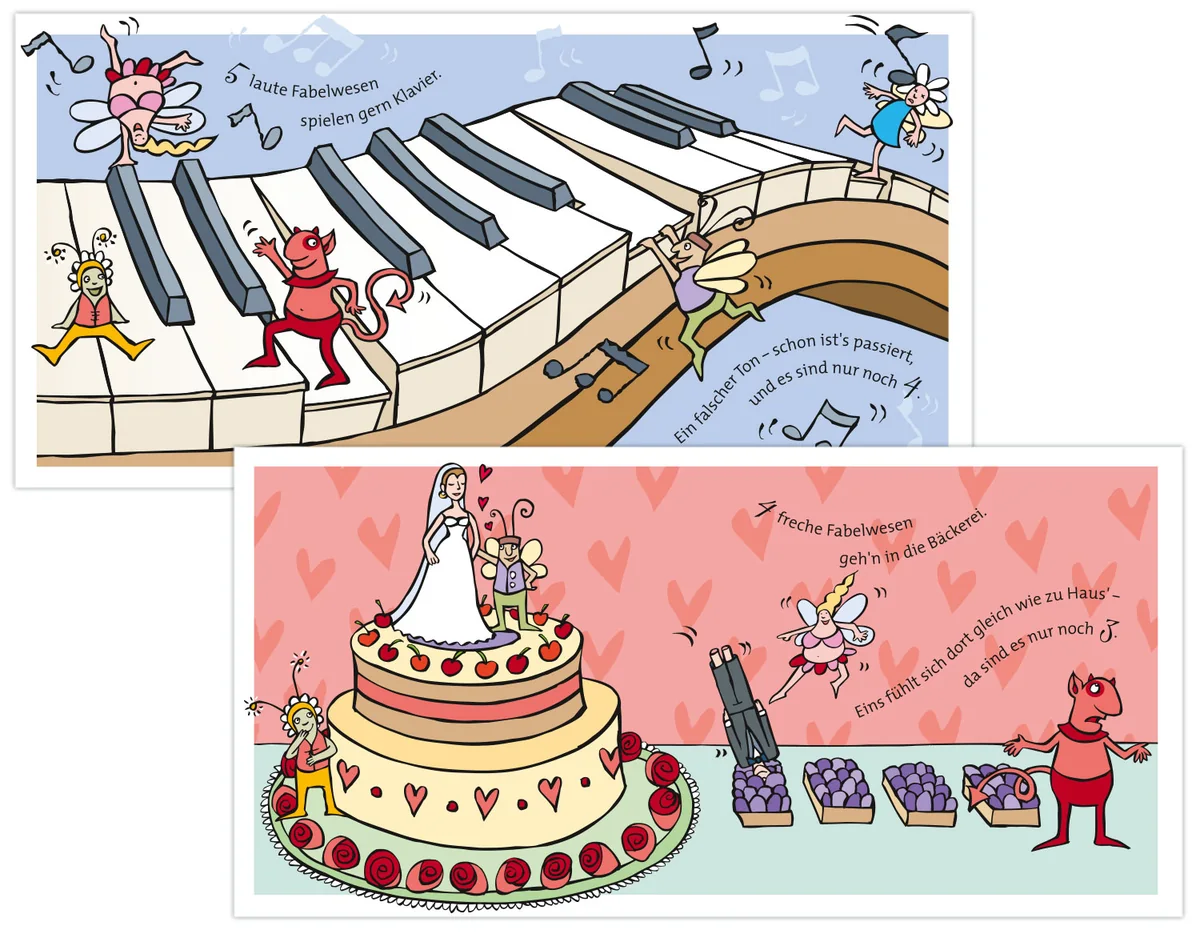 Illustration von Jenne Baule-Prinz: Give-away-Büchlein 'Fabelwesen', Dr. Loges (Bild 3 von 3)