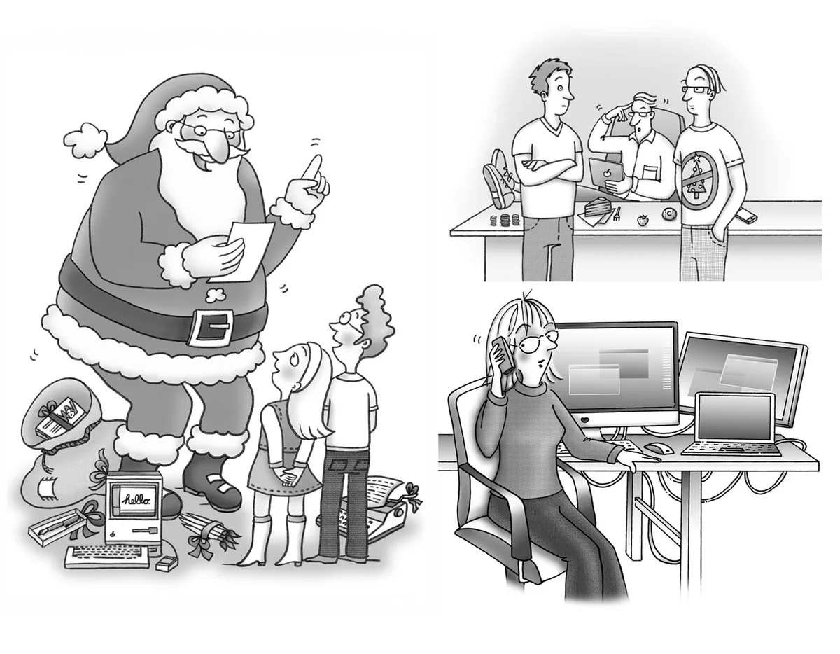 Illustration von Jenne Baule-Prinz: Weihnachtskartenmotive, K. Lange Design Intelligence