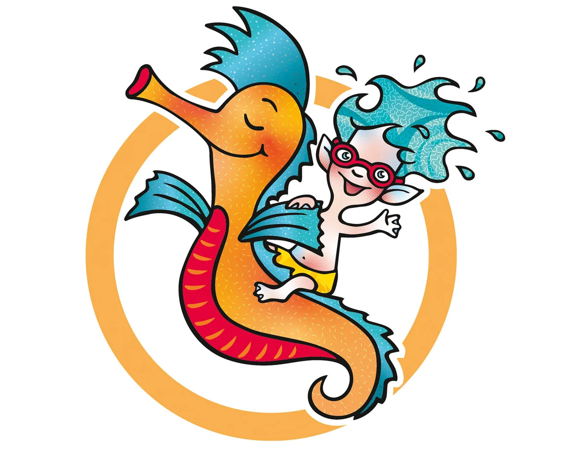 Illustration von Jenne Baule-Prinz: Character Design, Wellenreiter