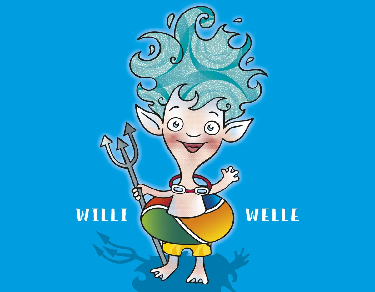 Illustration von Jenne Baule-Prinz: Character Design, Bäderlandschaft Potsdam